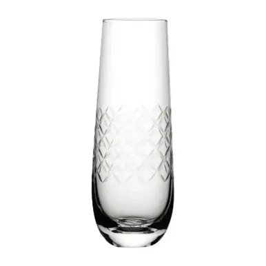 Utopia Raffles Diamond Champagne Glasses 300ml (6 pack)