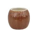 Beaumont Ceramic Coconut Tiki Mug Medium Brown 500ml - Image 1