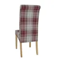Bolero Austin Dining Chairs Wine Tartan (Pack of 2) - Image 3