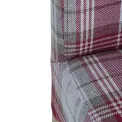 Bolero Austin Dining Chairs Wine Tartan (Pack of 2) - Image 4