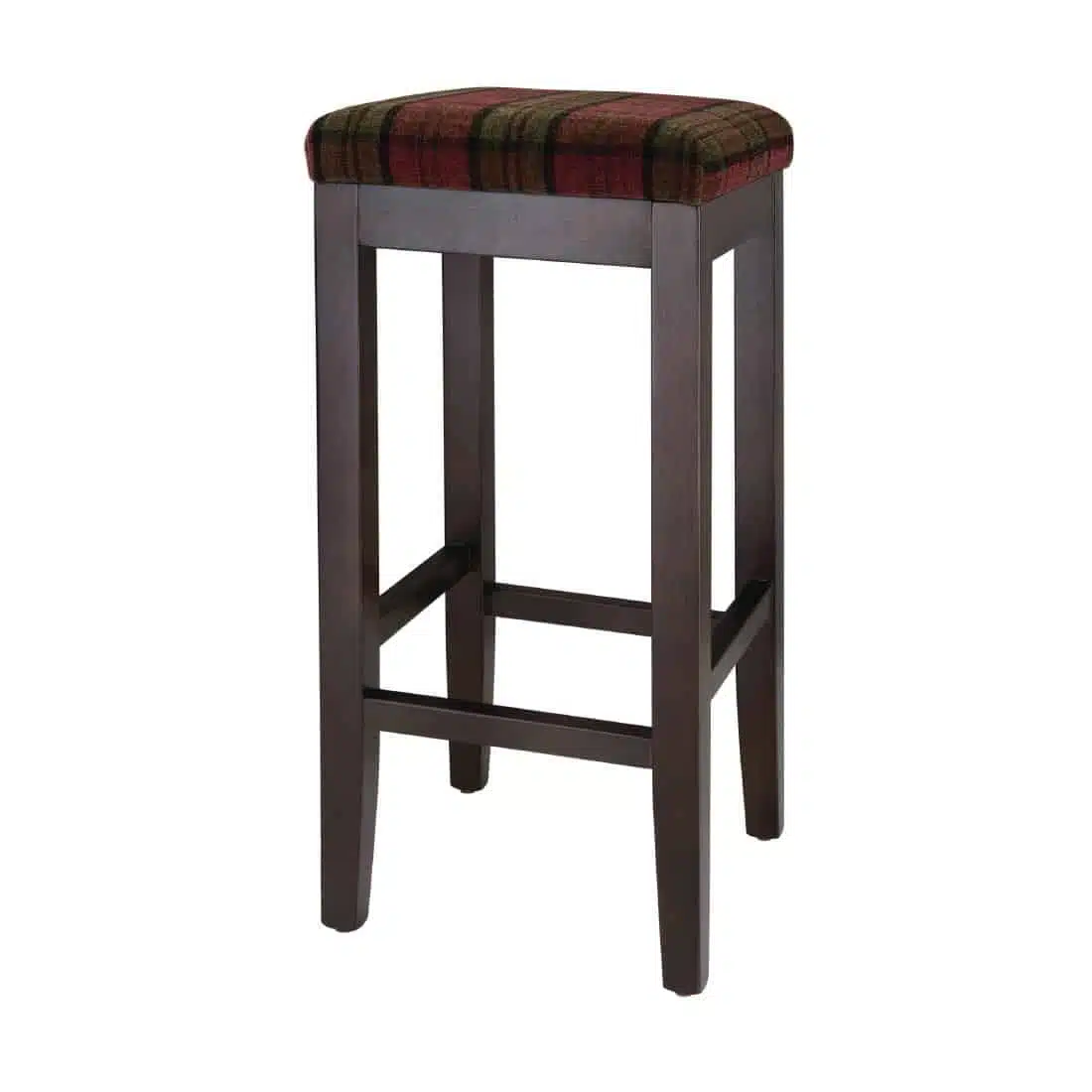 Bolero Dale High Stool Claret Tartan (Single) - Image 1