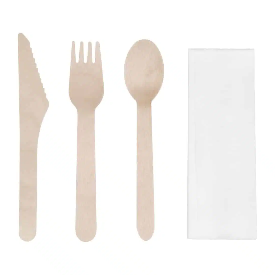 Fiesta Compostable Wooden Cutlery Meal Pack (Pack of 250) - Image 1
