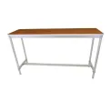 Gopak Enviro Indoor Teak Effect Rectangle Poseur Table 1800mm - Image 3