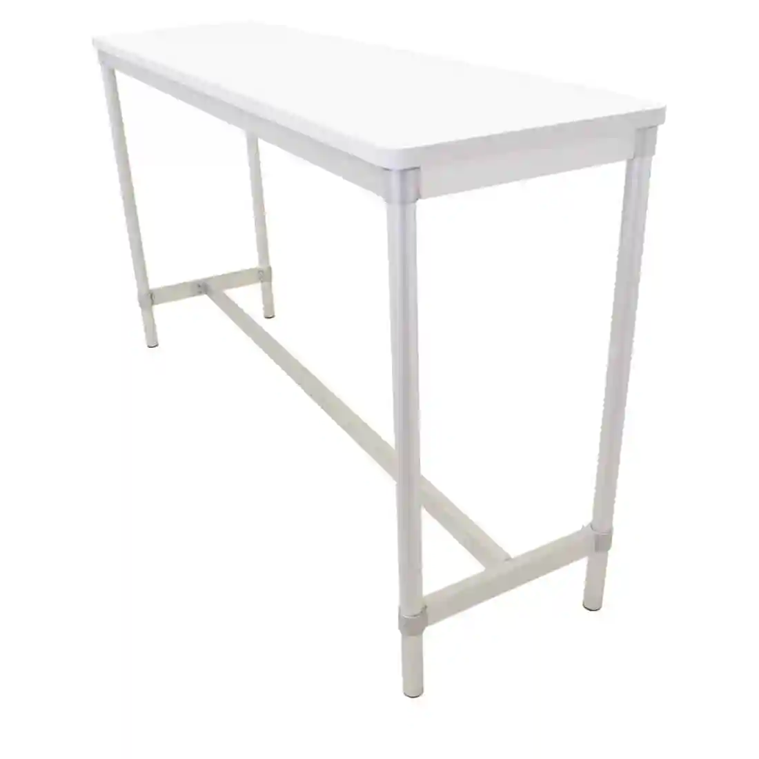 Gopak Enviro Indoor White Rectangle Poseur Table 1200mm - Image 1