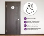 Disabled & Baby Change Toilet Door Symbol Right 150mm - Image 3