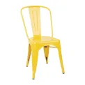 Bolero Bistro Steel Side Chairs Yellow (Pack of 4) - Image 1