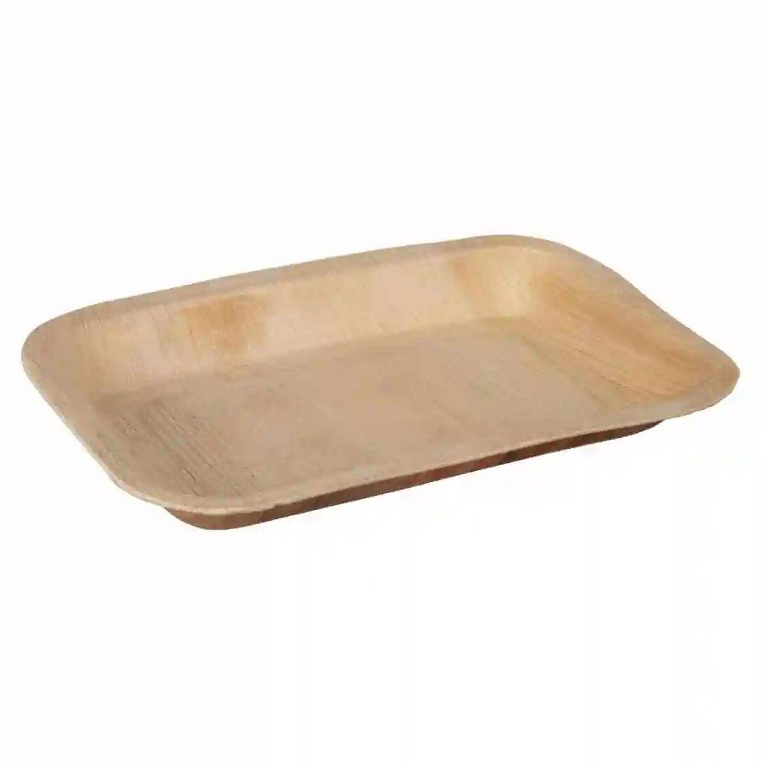 Fiesta Compostable Deep Palm Leaf Plates Rectangular 250mm (Pack of 100) - Image 2