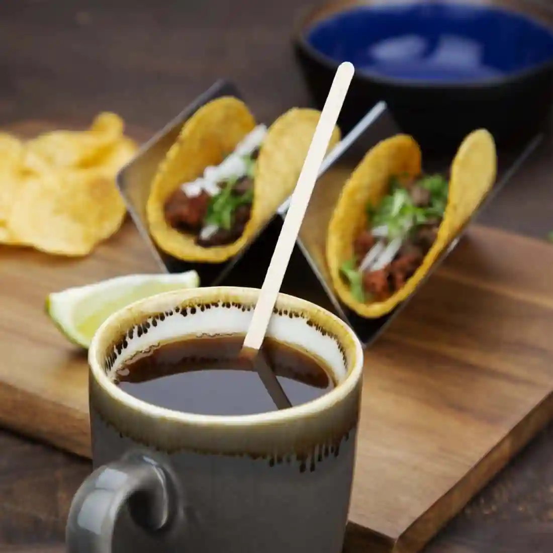 Fiesta Green Biodegradable Wooden Coffee Stirrers 190mm (Pack of 1000) - Image 4