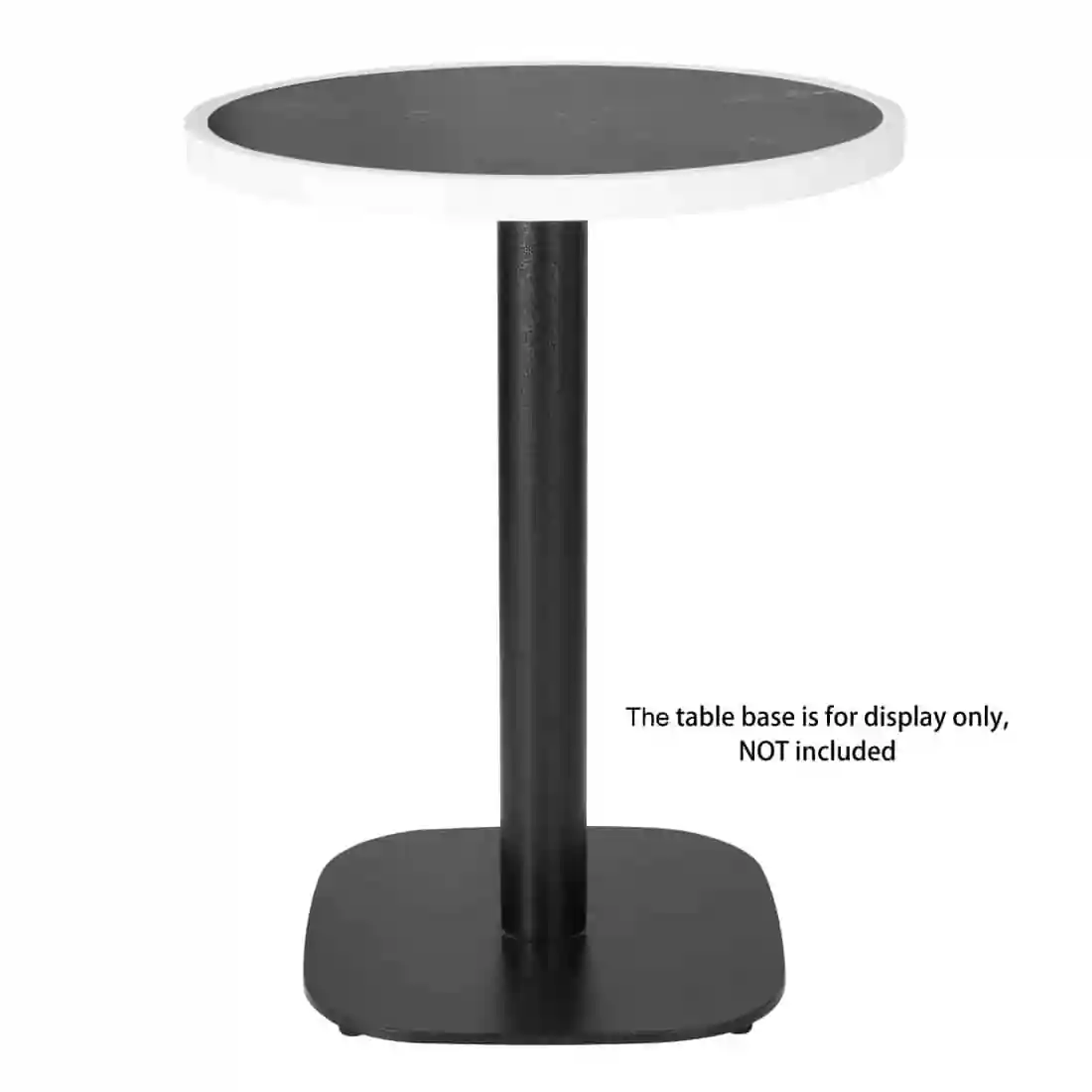Bolero Fibre Glass Round Table Top Dark Granite Effect 580mm - Image 5