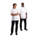 Whites Chicago Unisex Chefs Jacket Short Sleeve White - Image 2