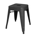 Bolero Bistro Steel Low Stool Black (Pack Of 4) - Image 1