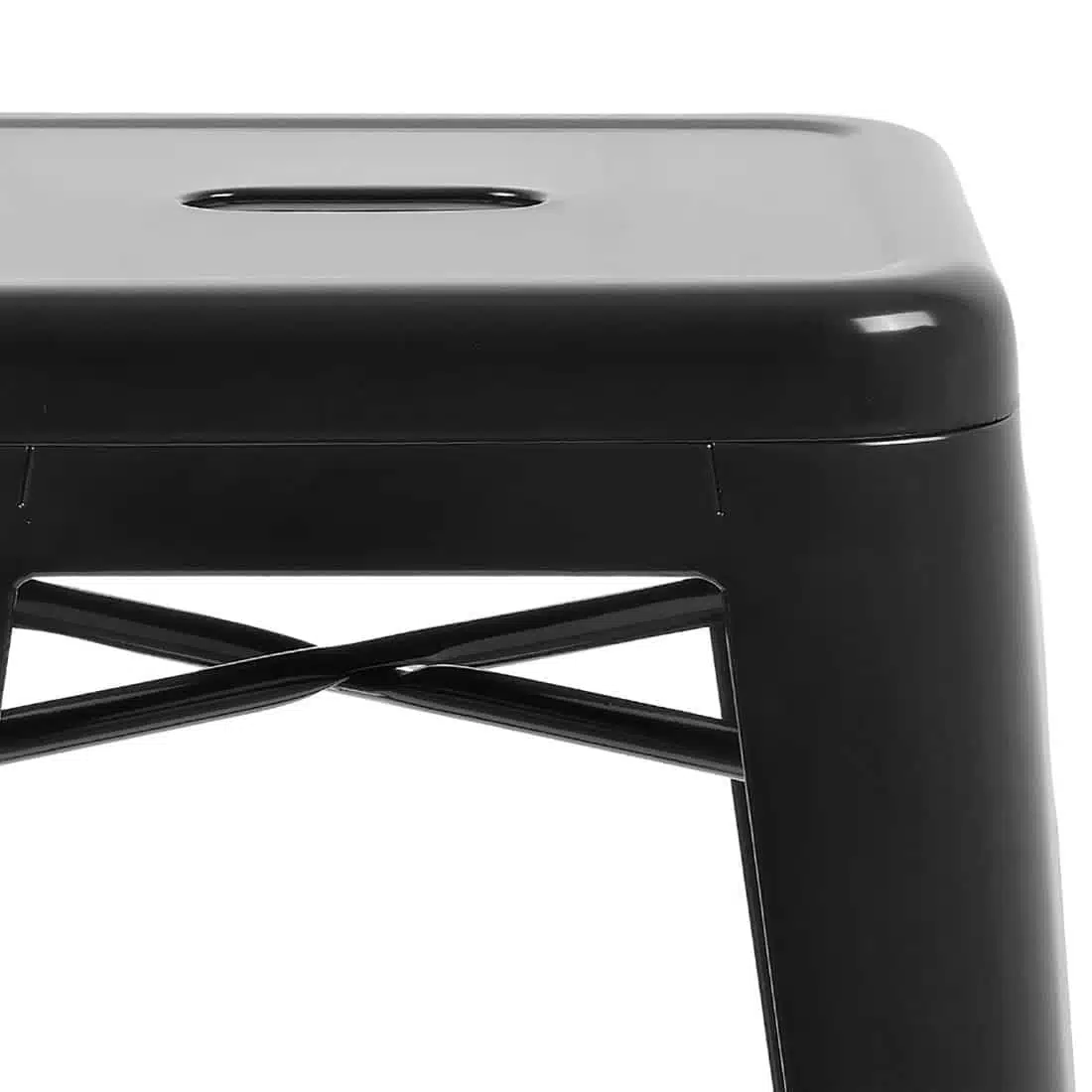 Bolero Bistro Steel High Stool Black (Pack of 4) - Image 11