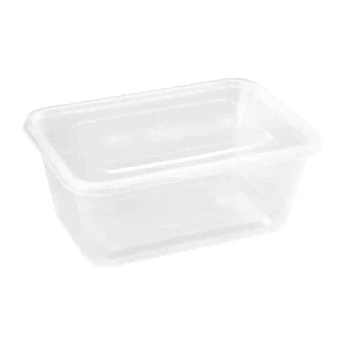 Fiesta Recyclable Plastic Microwavable Containers with Lid Large 1000ml (Pack of 250) - Image 1