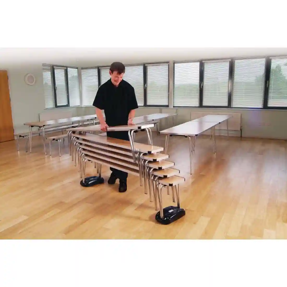 Gopak Contour Stacking Bench Blue 6ft - Image 2