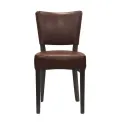 Oregon Dining Chair with Bison Espresso Vinyl (Pack of 2) - Image 2