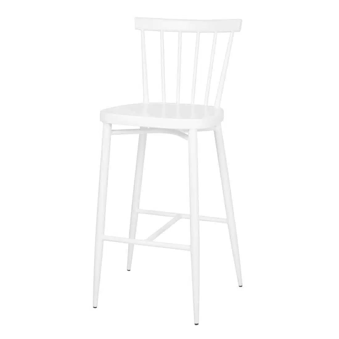 Bolero Windsor Aluminium White High Stools (Pack of 2) - Image 1