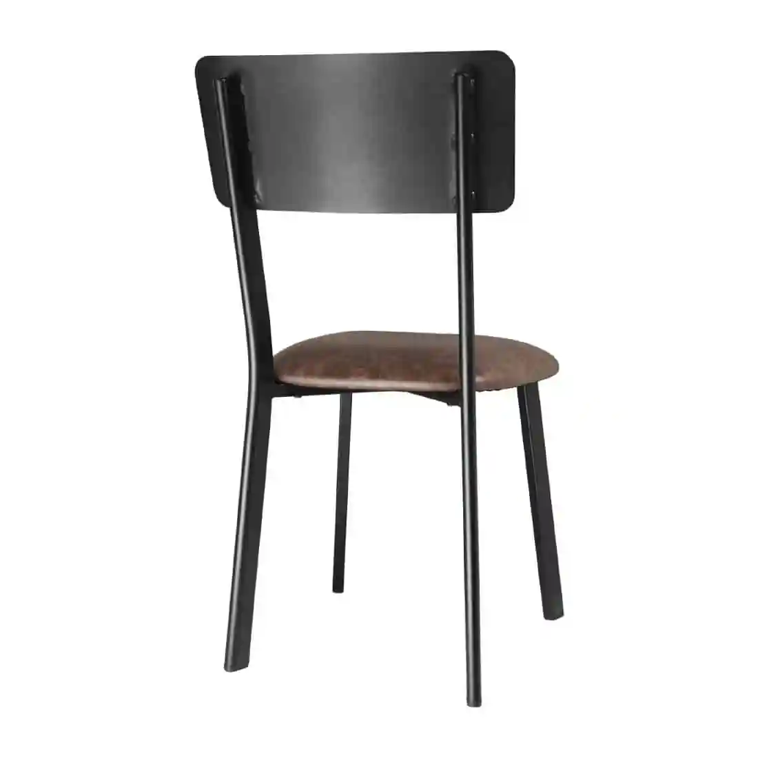 Bolero Metal & PU Side Chairs Vintage Mocha (Pack 4) - Image 3
