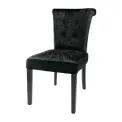 Bolero Black Crushed Velvet Dining Chair (Pack of 2) - Image 2