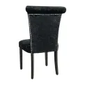 Bolero Black Crushed Velvet Dining Chair (Pack of 2) - Image 3