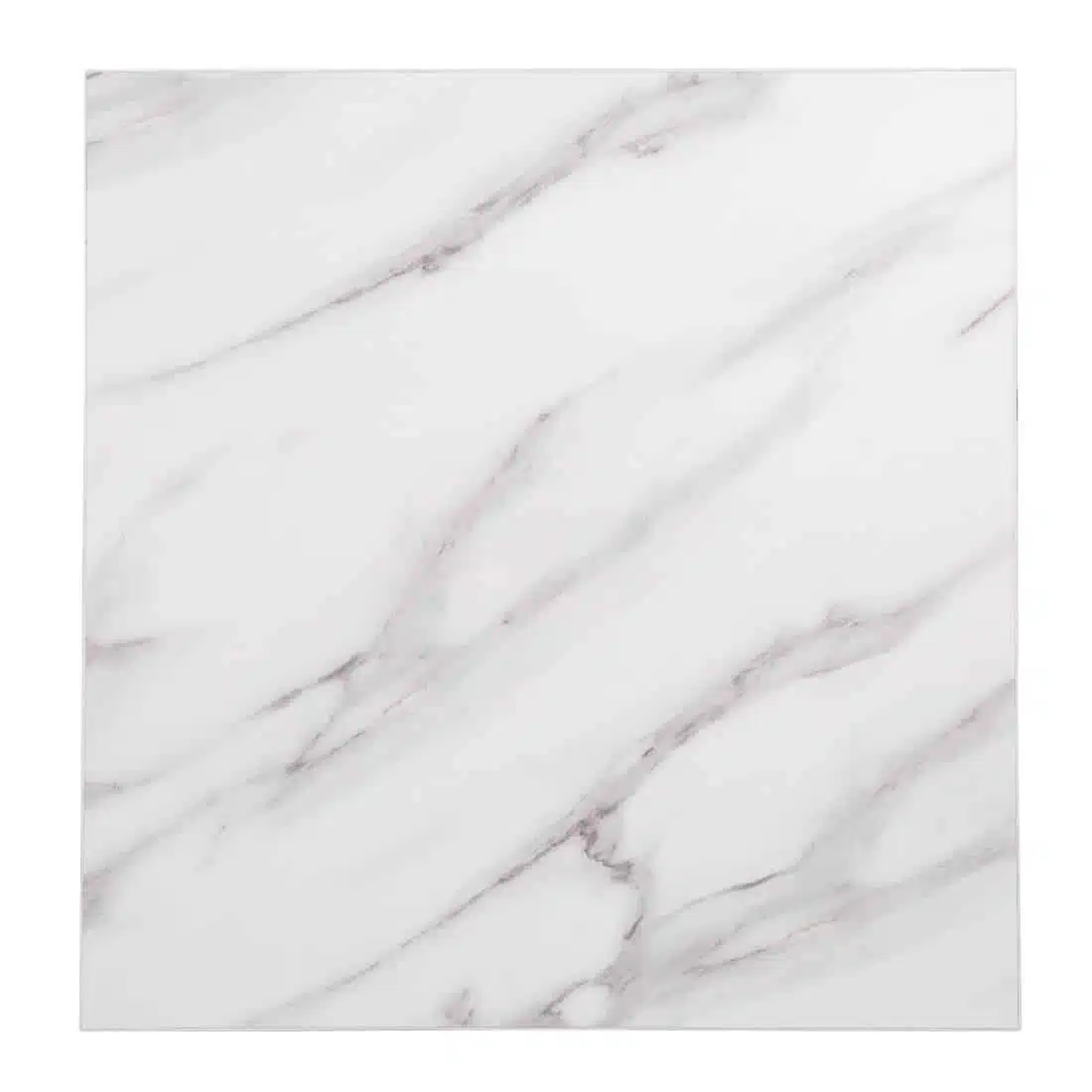 Bolero Pre-Drilled Square Table Top Marble Effect 600mm - Image 3