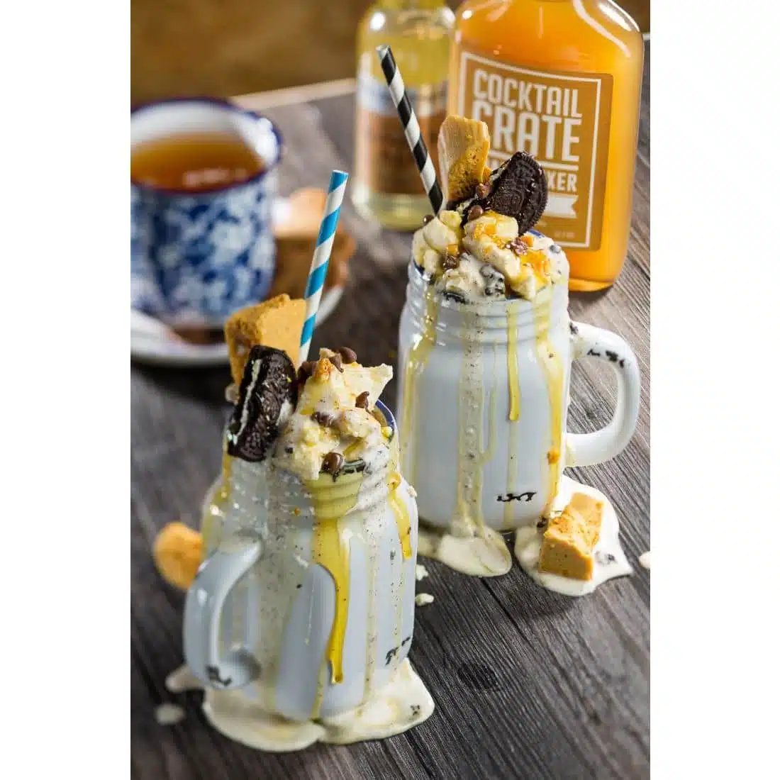 Utopia Biodegradable Paper Straws Black Stripes (Pack of 250) - Image 2