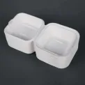 Fiesta Compostable Bagasse Burger Boxes with Side Ridges 152mm (Pack of 500) - Image 4