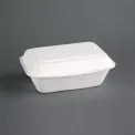 Fiesta Compostable Bagasse Hinged Food Containers 182mm - Image 2