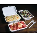 Fiesta Compostable Bagasse Hinged Food Containers 182mm - Image 5