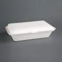 Fiesta Compostable Bagasse Hinged Food Containers 248mm - Image 1