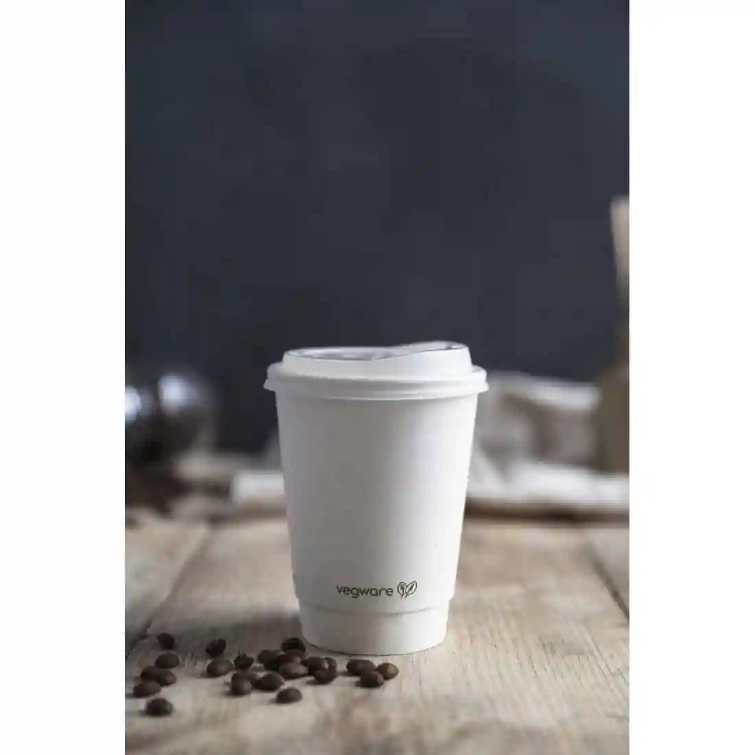 Vegware Hot Cup White Double Wall 12oz 89-Series (Pack of 500) - Image 3