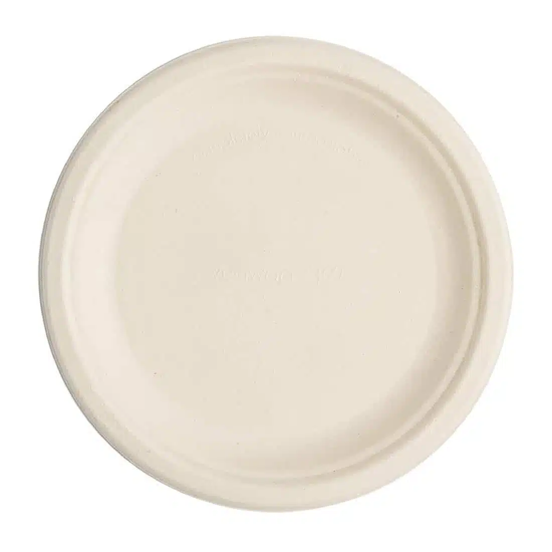 Vegware Compostable Nourish Moulded Fibre Plate Natural 7"/178mm (Pack of 500) - Image 1