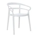 Bolero Mateo Café Chairs White (Pack of 2) - Image 1