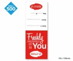 Takeaway Food Safe Delivery Labels - 50 x 130mm - Image 1