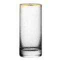 Utopia Hayworth Hiball Glasses Gold Rim Glasses 355ml (6 pack) - Image 1