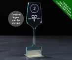 Emerald Wine Glass Table Number - Image 2