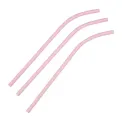 Fiesta Compostable Bendy Paper Straws Pink (Pack of 250) - Image 2