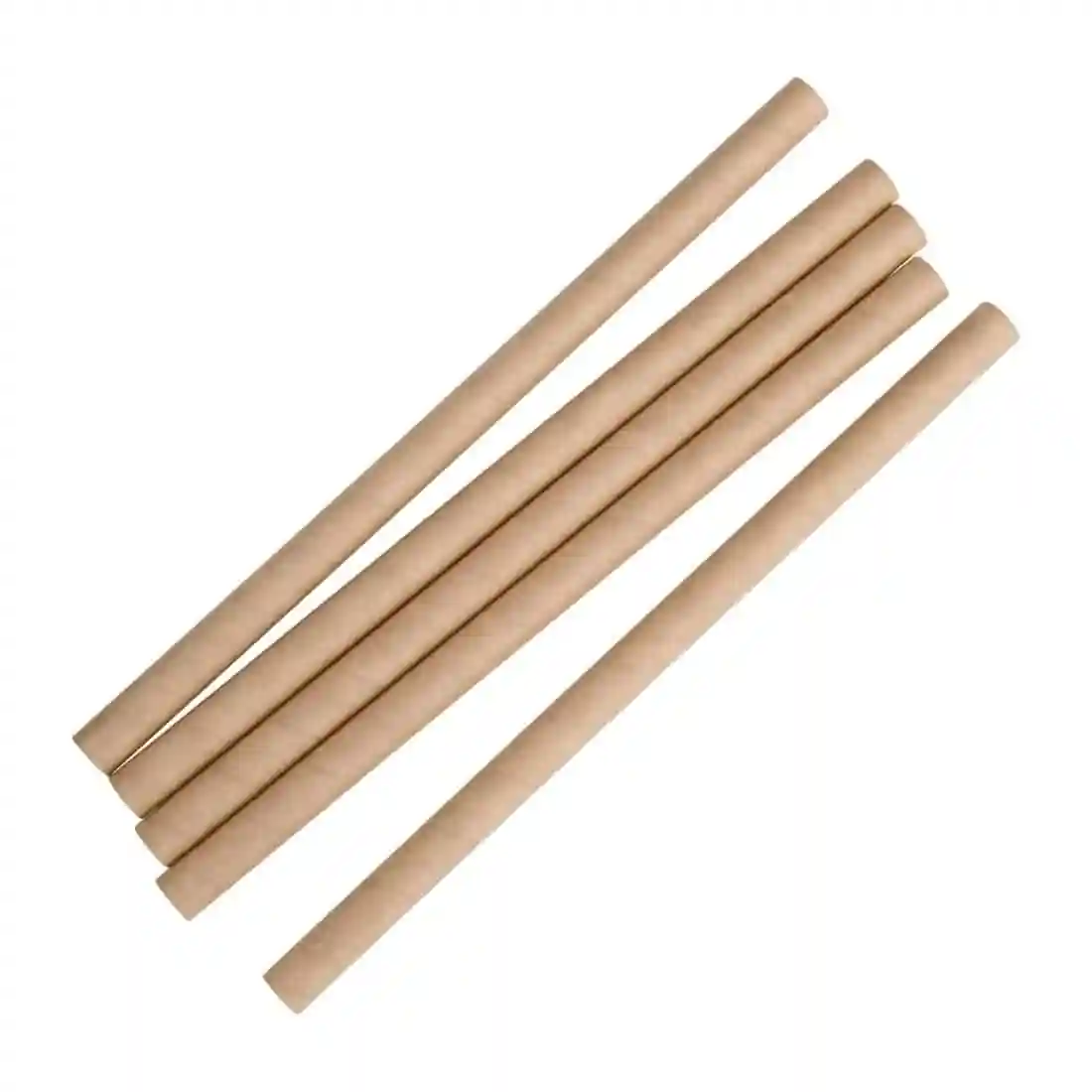 Fiesta Compostable Paper Smoothie Straws Kraft (Pack of 250) - Image 2