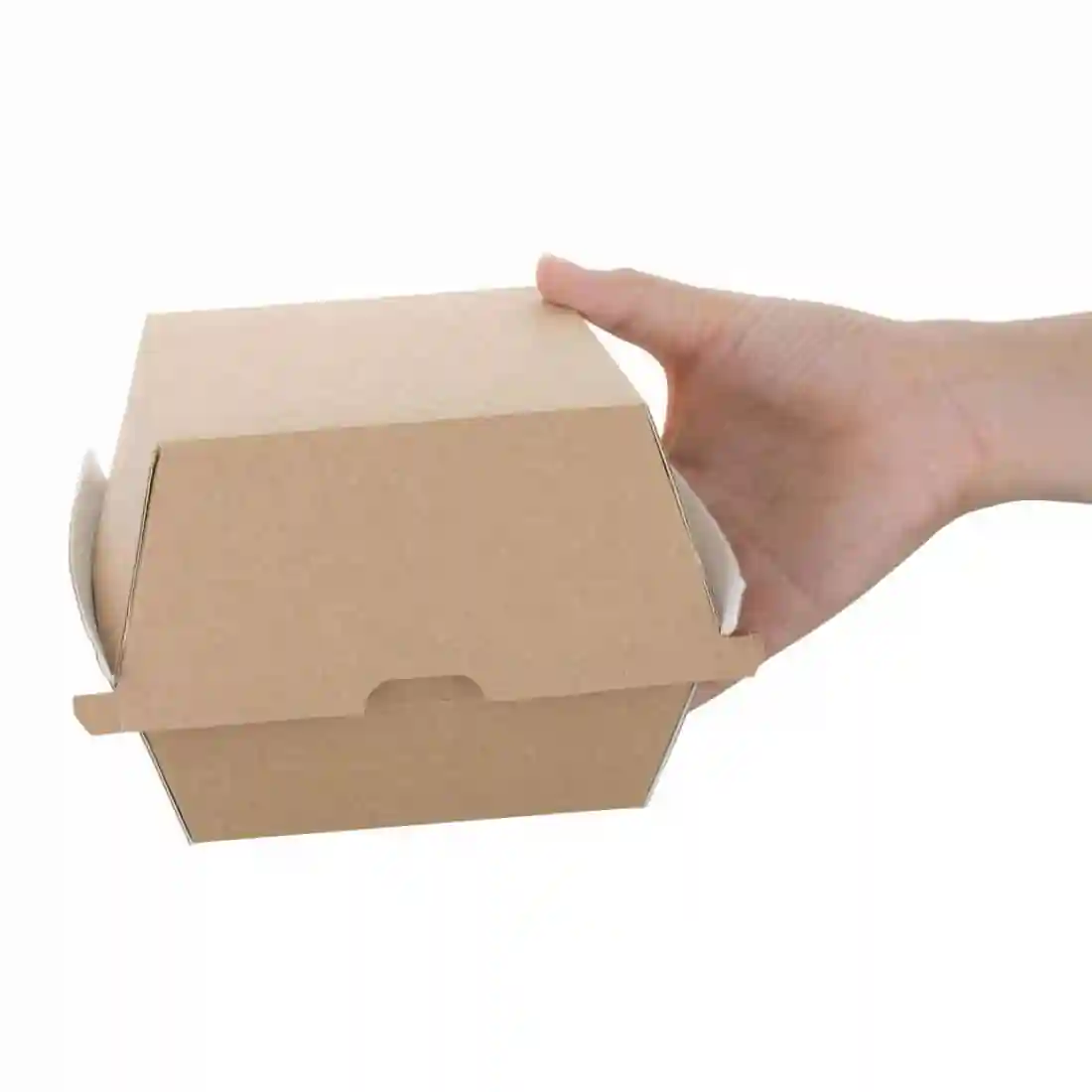 Fiesta Compostable Kraft Burger Boxes Large 112mm (Pack of 150) - Image 4