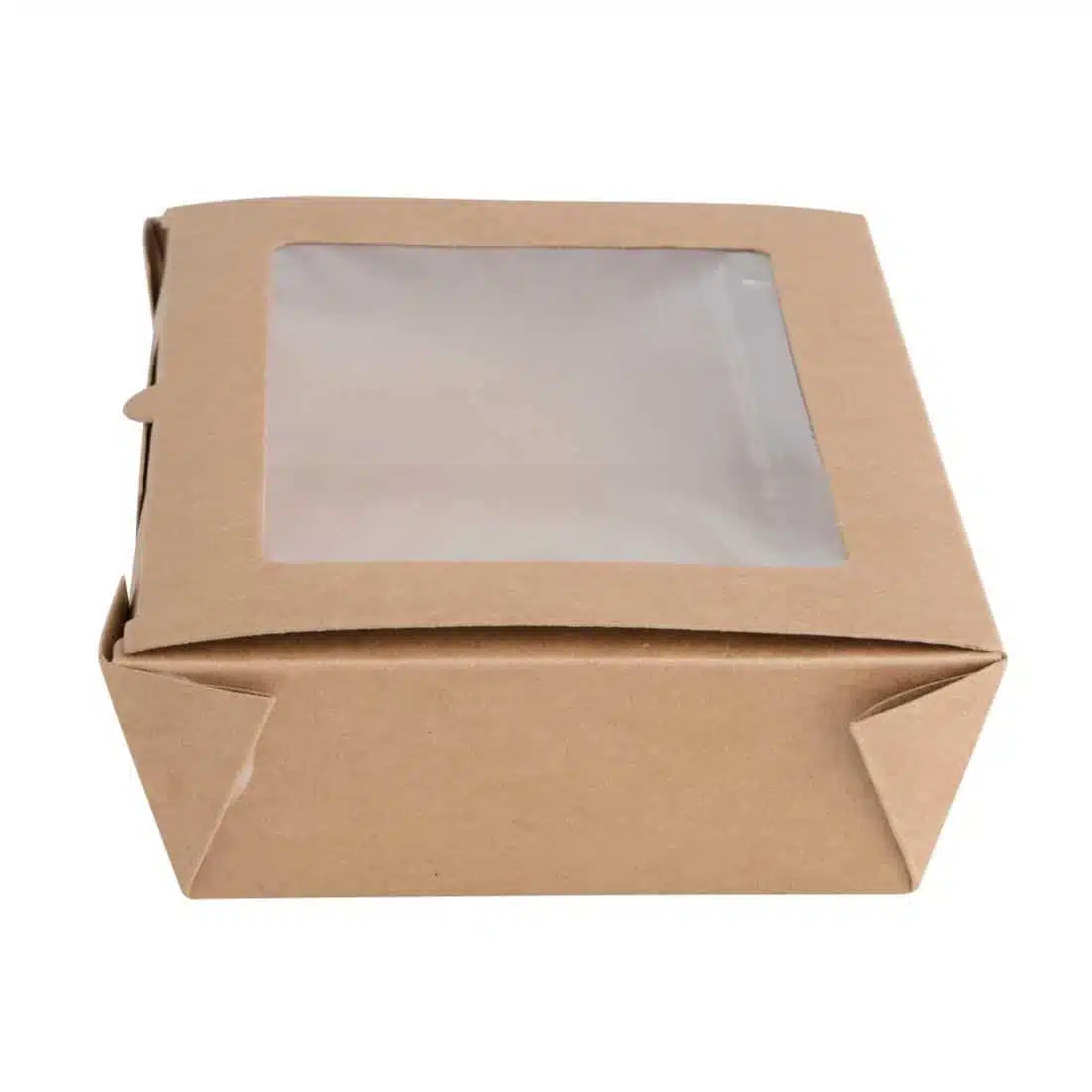 Fiesta Compostable Salad Boxes with PLA Windows 1600ml (Pack of 200) - Image 3