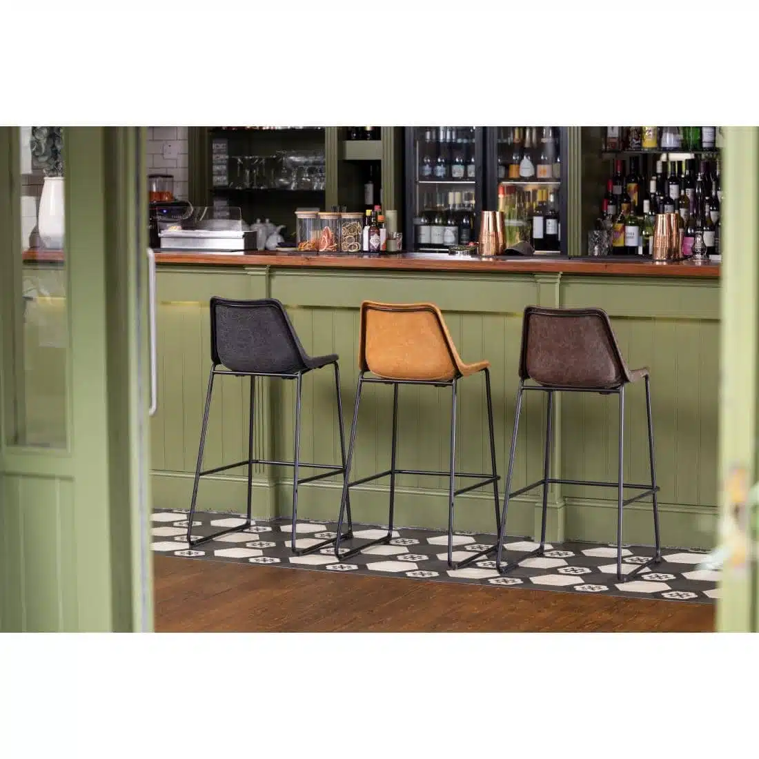 Bolero Rodeo High Stools Camel - Image 8