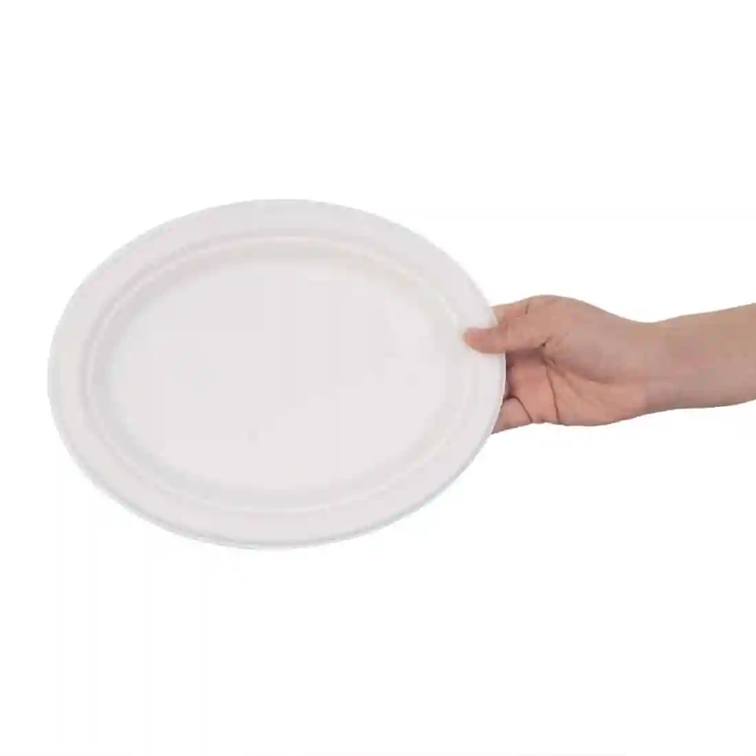 Fiesta Compostable Bagasse Oval Plates 198mm (Pack of 50) - Image 3