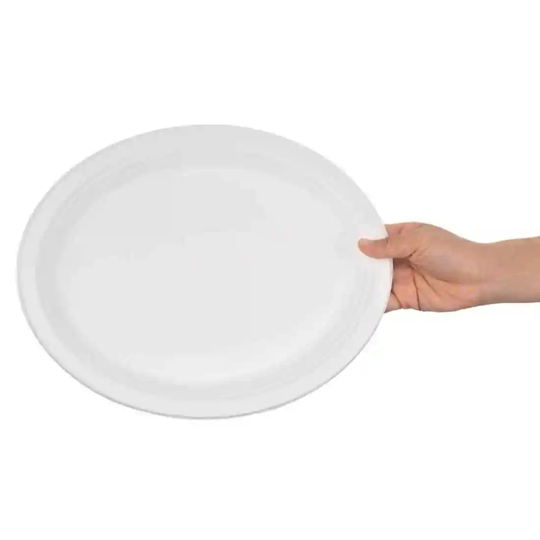 Fiesta Compostable Bagasse Oval Plates 316mm (Pack of 50) - Image 3