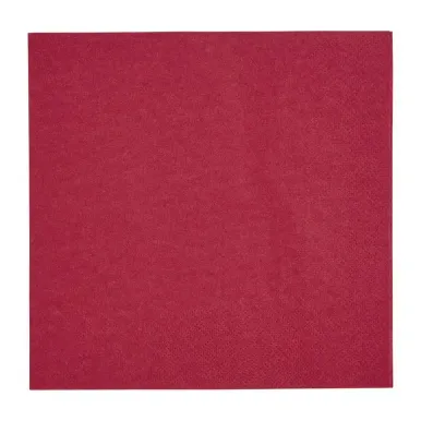 Fiesta Recyclable Lunch Napkin Bordeaux 33x33cm 2ply 1/4 Fold (Pack of 2000)