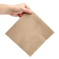 Fiesta Recyclable Recycled Dinner Napkin Kraft 40x40cm 2ply 1/4 Fold (Pack of 2000) - Image 3
