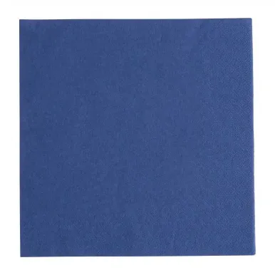 Fiesta Recyclable Dinner Napkin Dark Blue 40x40cm 3ply 1/4 Fold (Pack of 1000)