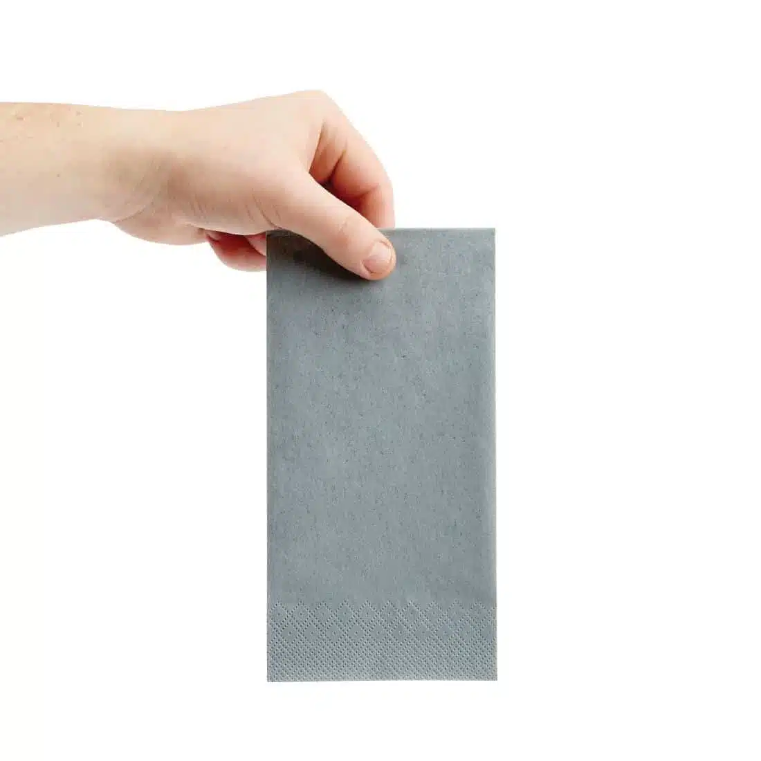 Fiesta Recyclable Dinner Napkin Grey 40x40cm 3ply 1/8 Fold (Pack of 1000) - Image 3