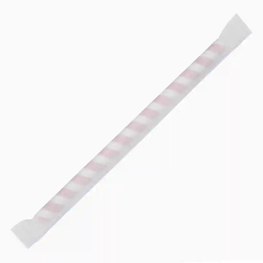 Fiesta Compostable Individually Wrapped Paper Smoothie Straws Red Stripes (Pack of 250) - Image 4