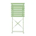 Bolero Perth Light Green Pavement Style Steel Folding Chairs (Pack of 2) - Image 2