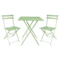 Bolero Perth Light Green Pavement Style Steel Folding Chairs (Pack of 2) - Image 5