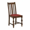 Mayfair Dining Chair with Red Diamond Padded Seat (Pack of 2) - Image 1
